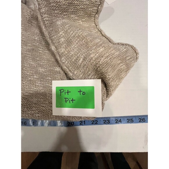 Leif Nelson Mens Knit Hoodie Beige XLarge Preppy City Boho Outdoor - Picture 6 of 12